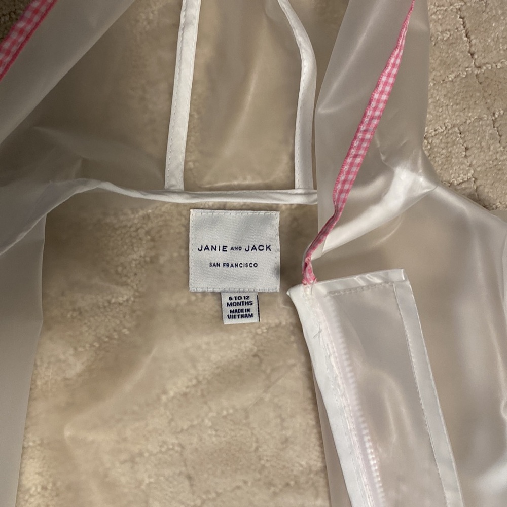 Janie and Jack Toddler Rain Jacket. Like new! - Picture 2 of 3